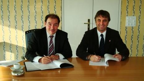 SAFP President Valloni und SFL Präsident Grimm